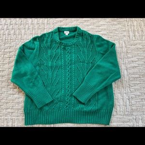 J.Crew evergreen sweater